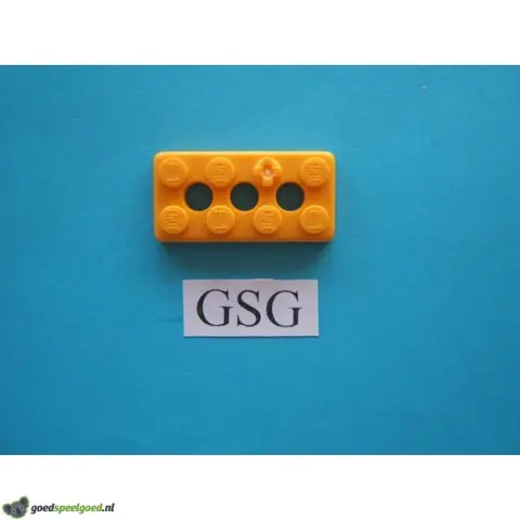 Grondplaat 4x2 (F1) geel nr. 16327