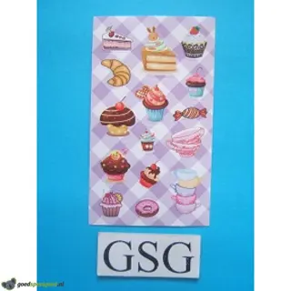 Stickervelletje cupcakes nr. 50259-01