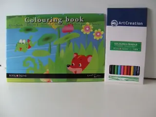 KLEURBOEK &amp; KLEURPOTLOODJES 22 SETS TRAKTATIE NIEUW