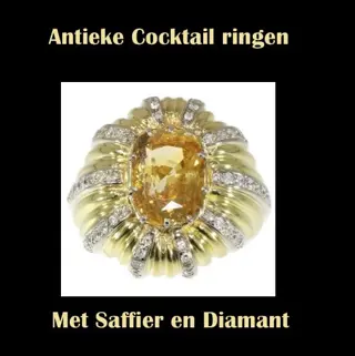 Unieke gouden cocktail ringen