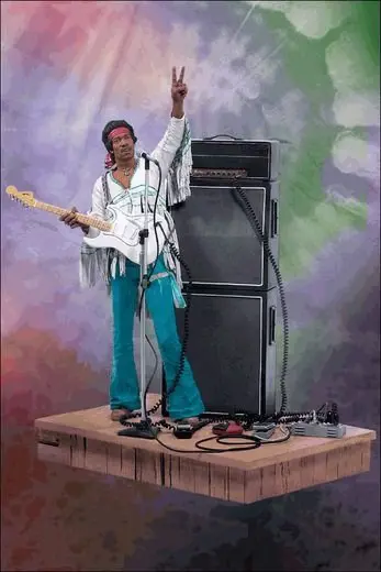 Music action figure Jimi Hendrix (origineel)