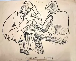 Herman bieling tekeningen inkt " sport ""