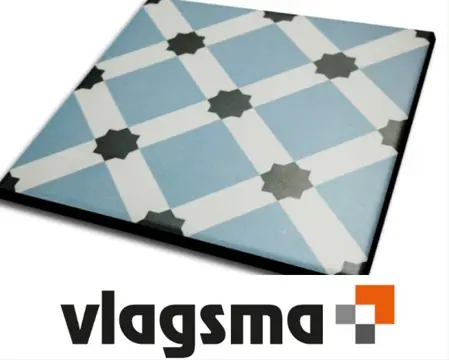 20x20 cm Blauwe Portugese Vloertegels Vives 1900 Decortegels