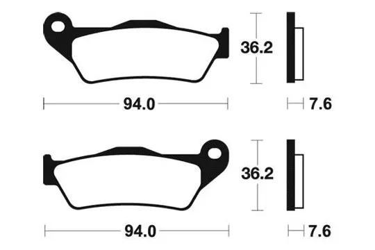 REMBLOKKEN ACHTER KTM 990 SM + SMT 2006 - 2008 / 2009 - 2010
