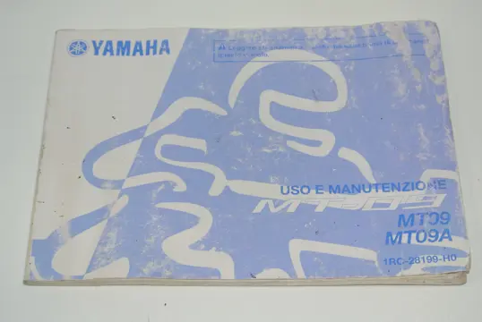 INSTRUCTIEBOEKJE Yamaha MT 09 2013 - 2017