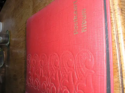 Ansichtkaarten-postkaarten-album, oud