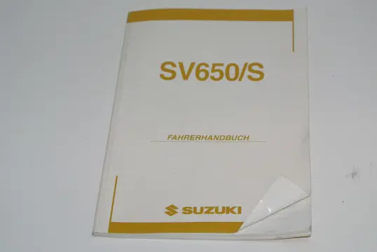 INSTRUCTIEBOEKJE Suzuki SV 650 2003 - 2009
