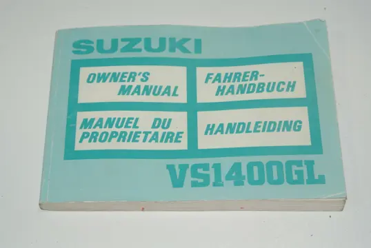 INSTRUCTIEBOEKJE Suzuki VS 1400 Intruder 1987 - 2005