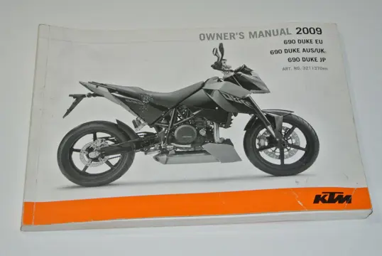 INSTRUCTIEBOEKJE KTM 690 duke 3 2010 - 2011