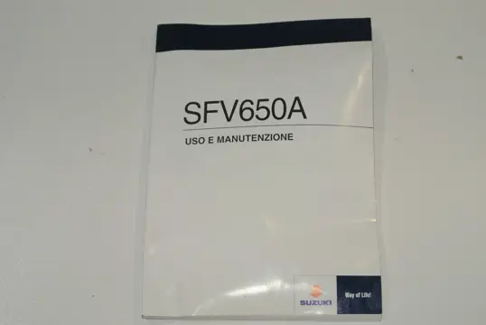 INSTRUCTIEBOEKJE Suzuki SFV 650 Gladius 2009 - 2015