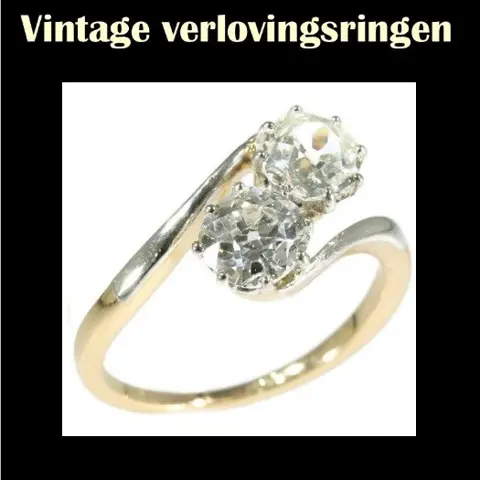 Belle Epoque vintage verlovingsringen