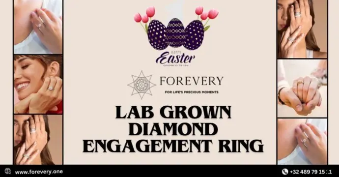 Lab Grown Halo Engagement Rings | Forevery