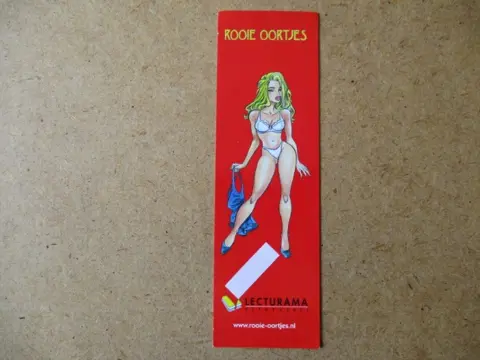 Rooie oortjes boekenlegger adv8125