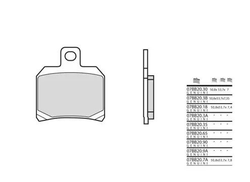 REMBLOKKEN ACHTER Aprilia RSV 1000 1998 - 2000 / 2001 - 2003
