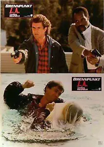 LETHAL WEAPON II lobbycard set.