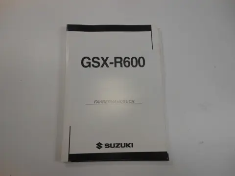 INSTRUCTIEBOEKJE Suzuki GSX R 600 2004 - 2005