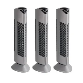 3 x Luchtreinigers PR-369R zilver met ionisator 60 m²