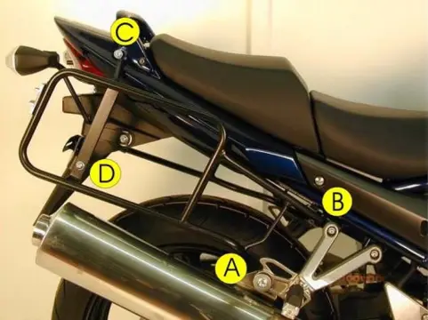 KOFFERBEUGELSET Suzuki GSF 1250 Bandit 2007 - 2009