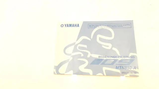INSTRUCTIEBOEKJE Yamaha MT 09 2013 - 2017
