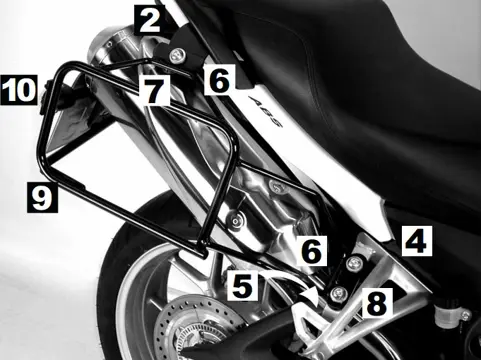 KOFFERBEUGELSET Triumph Tiger 1050 2007 - 2010