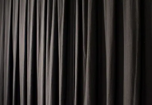 Zwarte theatergordijnen Molton