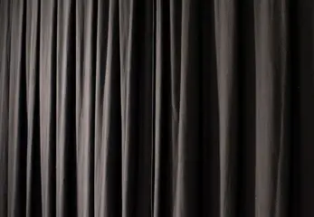 Zwarte theatergordijnen Molton