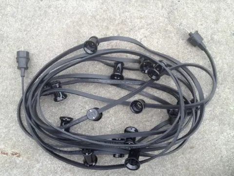 Verlichting voor tuin balkon kerstboom 15 meter 16 lampen