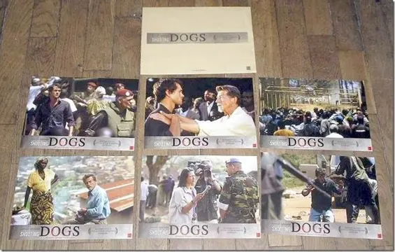 SHOOTING DOGS lobby cards.