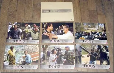 SHOOTING DOGS lobby cards.