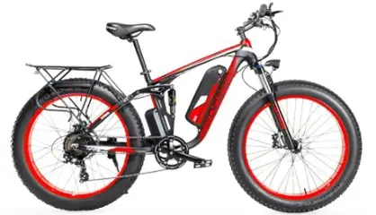Cyrusher XF800 Electric Bike Full Suspension 26'' x 4'' Fat