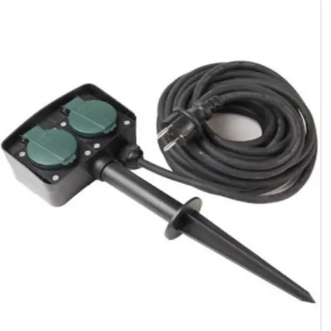Tuincontactdoos met spies 1,5 m.