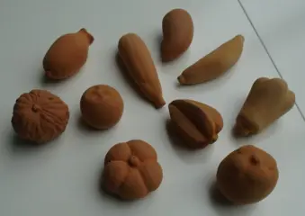 TERRACOTTA GROENTEN EN FRUIT 10 VERSCHILLENDE NIEUW