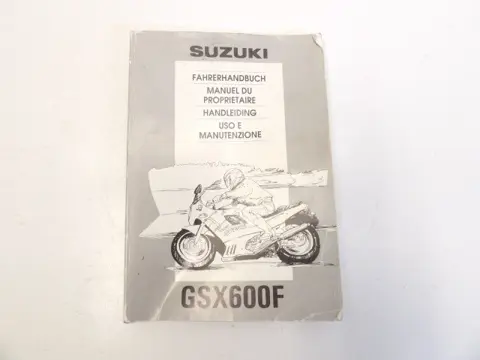 INSTRUCTIEBOEKJE Suzuki GSX F 600 1988 - 1997