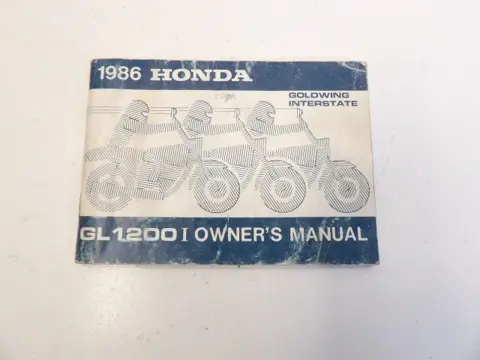 INSTRUCTIEBOEKJE Honda Goldwing GL 1984 - 1987