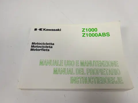 INSTRUCTIEBOEKJE Kawasaki Z 1000 2007 - 2009