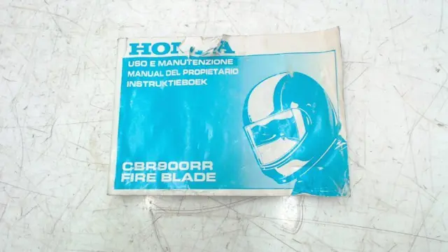INSTRUCTIEBOEKJE Honda CBR 900 RR 1996 - 1997