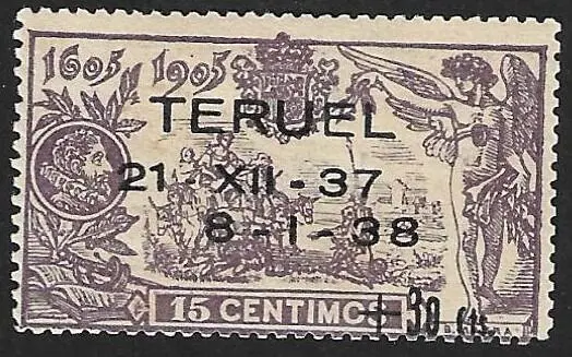 Spanje 1938 - Siege of Teruel, with Comex certificate - Edifil NE32