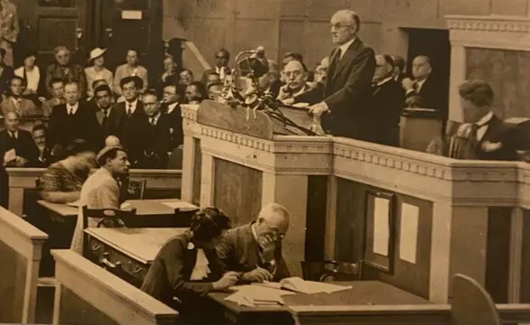 Associated Press - Speech Sir Samuel Hoare at the League