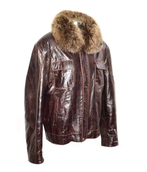 Artisan Furrier - Jaarlingwol, Lakleer, Vos Jasje