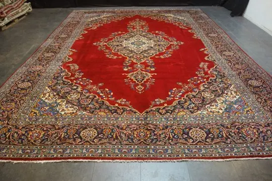 Perser kork keshan signiert - Vloerkleed - 445 cm - 315 cm
