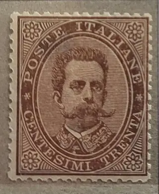 Koninkrijk Italië - 30 cents brown - Sassone N. 41