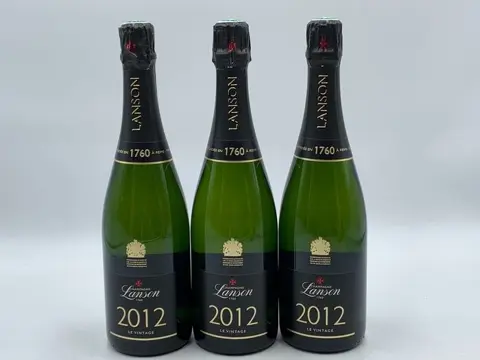 2012 Lanson, Le Vintage - Champagne Brut - 3 Flessen (0.75