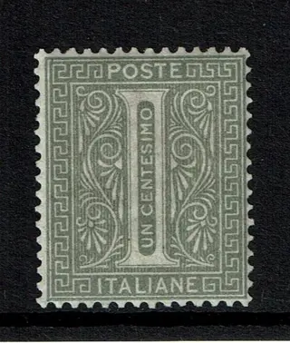 Koninkrijk Italië 1863 - 1 cent, De La Rue London, MNH - Sassone L 14