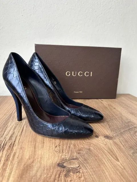 Gucci - Croco - Pumps - Maat: Schoenen / EU 38