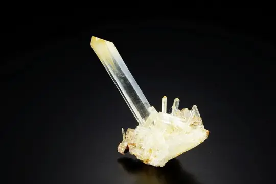 MANGO QUARTZ zeldzaam! met gouden HALLOYSITE - fantastische