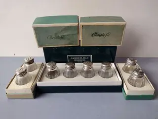 Christofle - Peper-en-zoutstel (8) - .925 zilver, Glas