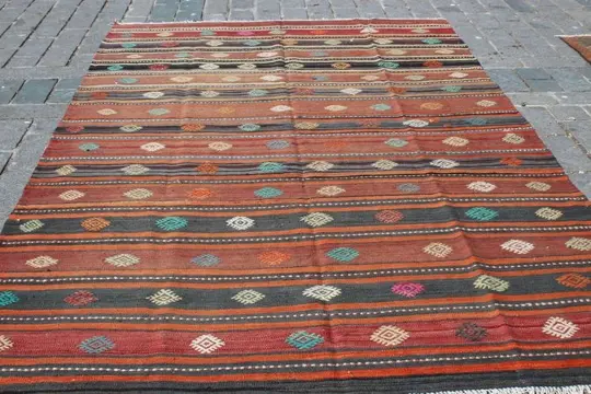 Turks nomadisch kelim-kleed uit Konya - 299 cm - 196 cm