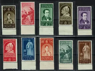 Italië 1937 - Kingdom – Famous men MNH