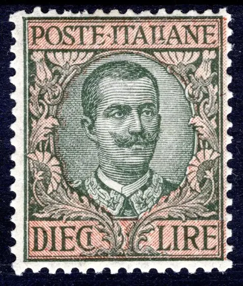 Koninkrijk Italië 1910 - 10 l. ‘Floreale’ mint with intact gum – very good centring – very crisp – luxury - Sass. n° 91