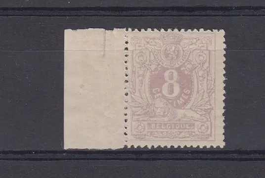 België 1870 - Liggende leeuw - OBP 29, goede centrage en tanding, met bladboord